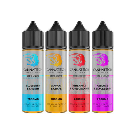 Cannatech Broad Spectrum CBD E-Liquid 2000mg 50ml (70/30 VG/PG Vape Juice)