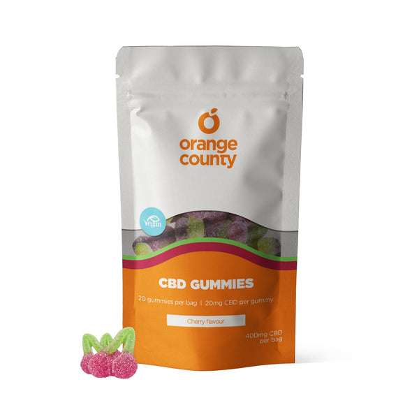 Orange County CBD Gummy Cherries 20 Pack - Small Tub