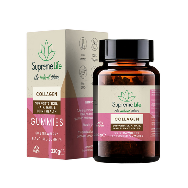 Collagen Gummies (60x Strawberry Flavour Gummies)