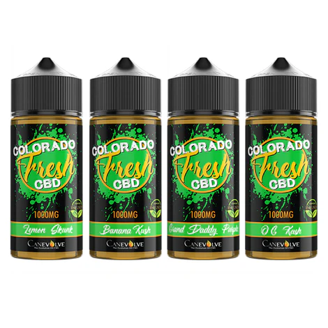 Colorado Fresh CBD E-Liquid 1000mg 100ml (50/50 VG/PG, Strain-Inspired Terpenes)