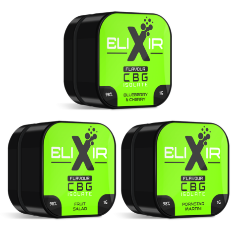Elixir CBG Isolate 98% Flavour Infused 1g – Premium CBG Crystal