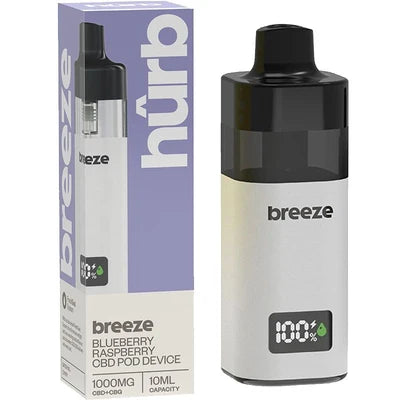 Hûrb Breeze CBD + CBG Pod Kit 1000mg – 10ml