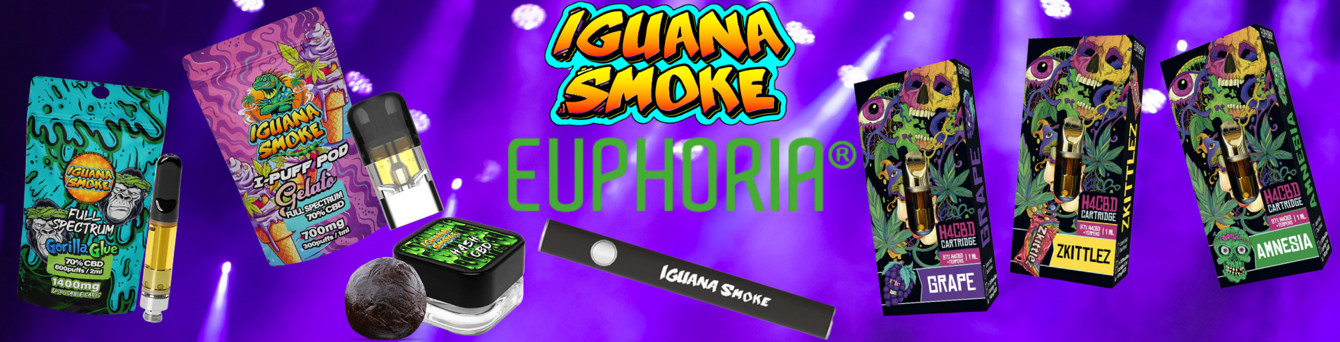 Iguana Smoke website banner