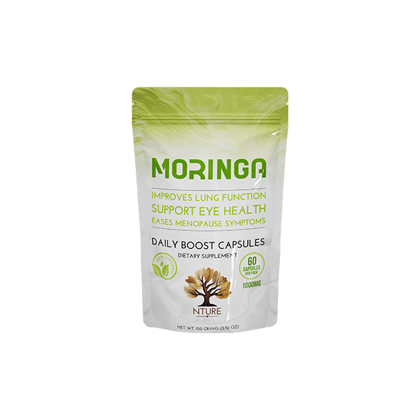 NTURE 1000mg Moringa Capsules - 60 Caps