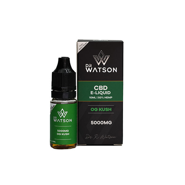 Dr Watson 5000mg CBD E-Liquid OG KUSH - 10ml