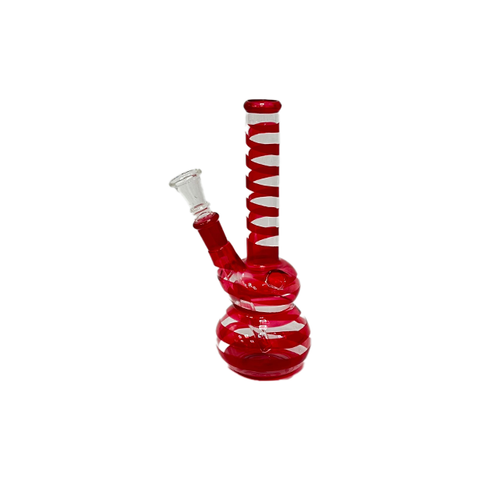 10 x 8" Striped Glass Bong - GB81