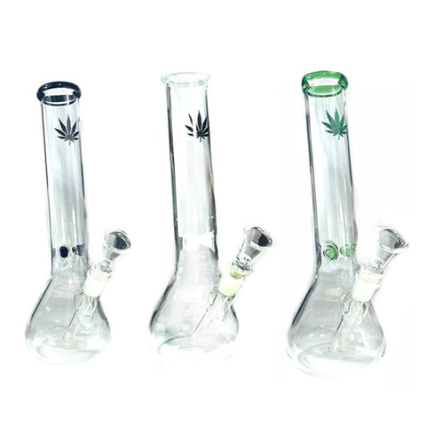 8 x 12" Handicrafted Glass Bong - GWP-12(GS0914)