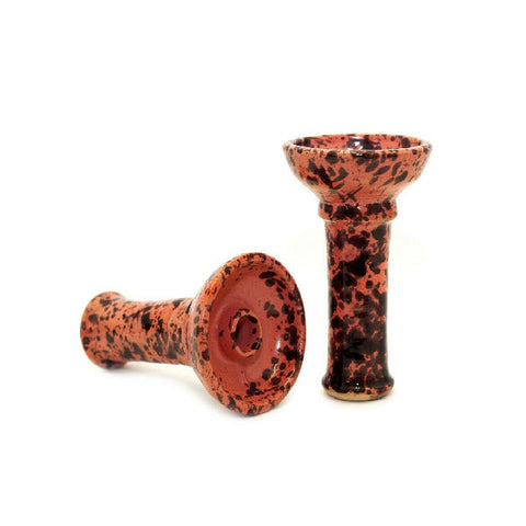 Khalil Maamoon Large Printed Clay Funnel Head Shisha Bowl