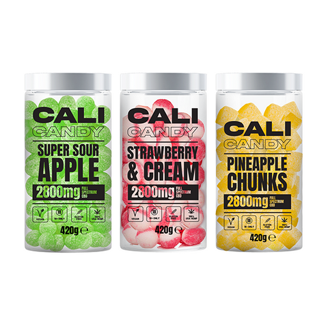 CALI CANDY MAX 2800mg Full Spectrum CBD Vegan Sweets - 10 Flavours