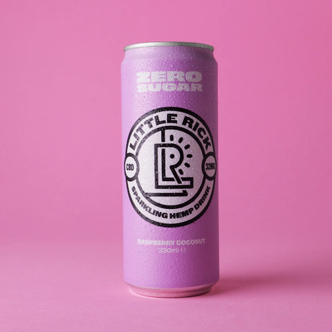 Little Rick Raspberry Coconut CBD Sparkling Drink