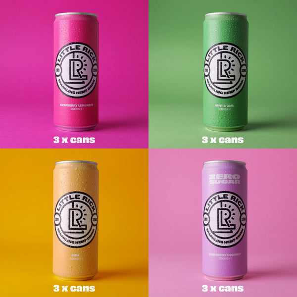 Little Rick CBD Sparkling Drinks Mixed Pack