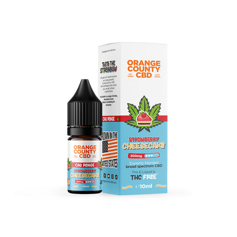Orange County CBD E-Liquid (10ml) - Strawberry Cheesecake