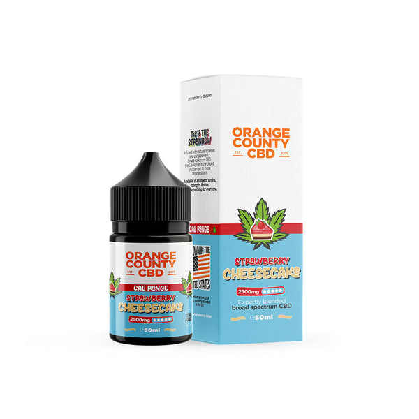 Orange County CBD E-Liquid (50ml) - Strawberry Cheesecake