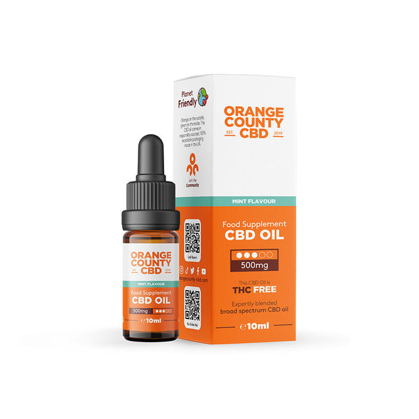 Orange County Broad Spectrum CBD Oil 10ml – Mint