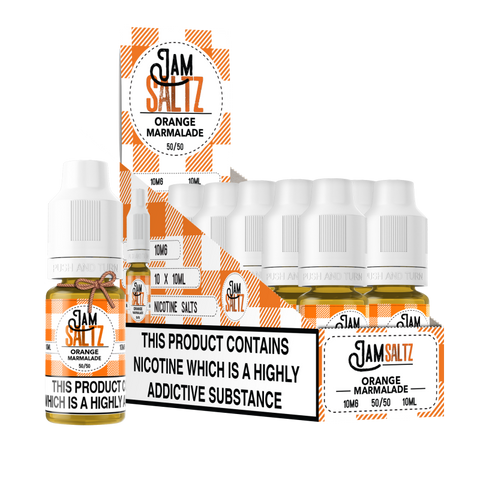 10mg Jam Saltz 10ml (50VG/50PG) - (Full Box) Pack Of 10