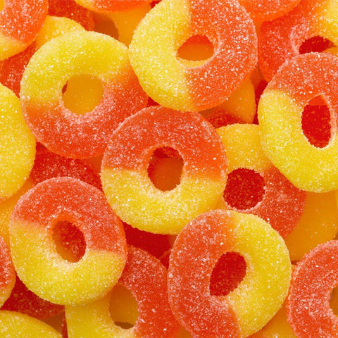 Supreme CBD Large Peach Rings Gummies – 1600mg