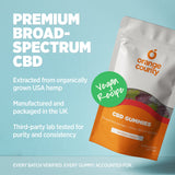 Orange county CBD Gummy Strawberries (Small Tub)