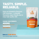 Orange county CBD Gummy Strawberries (Small Tub)
