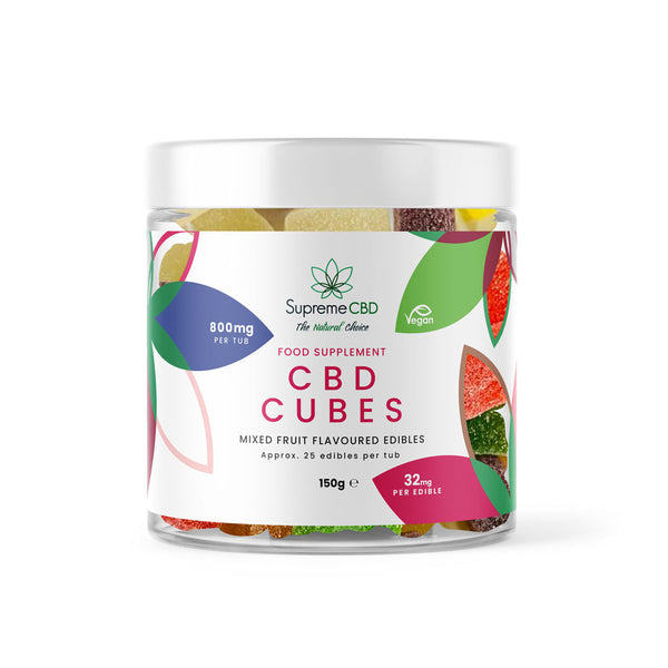 Supreme CBD Gummy Cubes (800mg)
