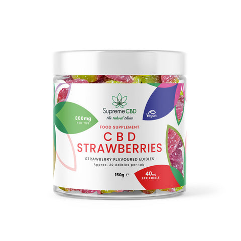 CBD Gummy Strawberries (800mg)