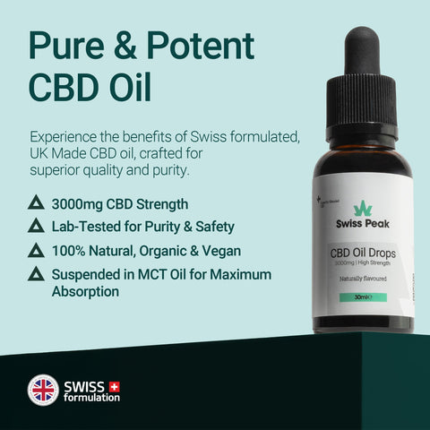CBD Oil 3000mg | 30ml Mid-Strength