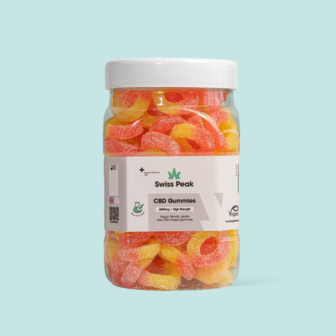 CBD Peach Ring Gummies | 3200mg & 4800mg | 110 CBD Gummies