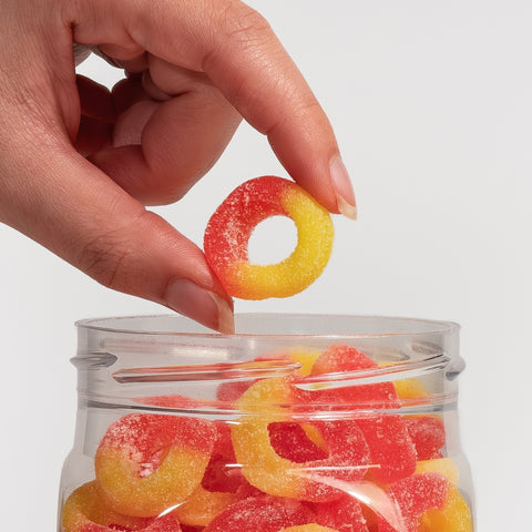 CBD Peach Ring Gummies | 3200mg & 4800mg | 110 CBD Gummies