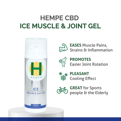 HEMPE Ice Muscle & Joint Gel 150ml with 25% EXTRA FREE