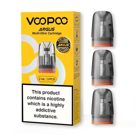 Voopoo Argus Multi-Ohm Pods | 2ml Refillable Replacement Pods (Pack of 3)