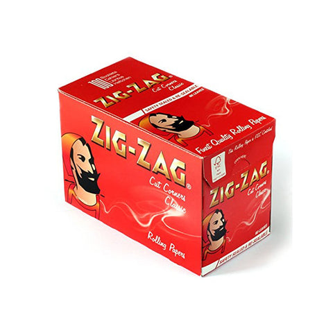 100 Zig-Zag Red Regular Size Rolling Papers