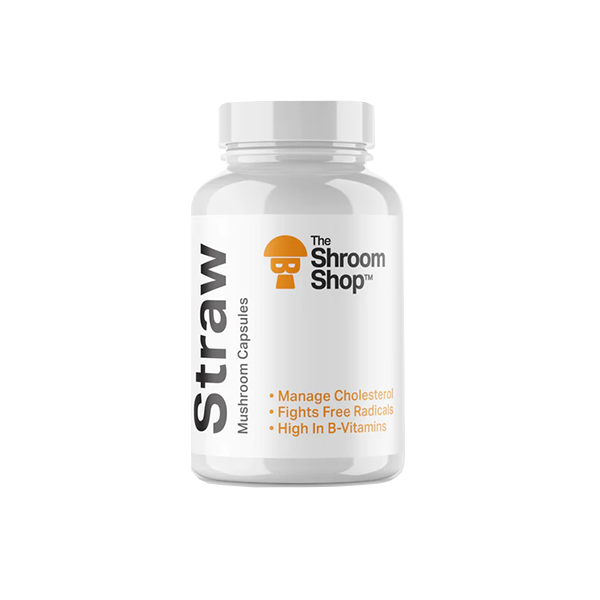 The Shroom Shop Straw Mushroom 45000mg Capsules - 90 Caps