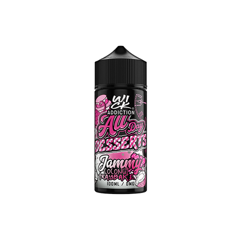 Wick Addiction All Day Desserts 100ml Shortfill 0mg (70VG/30PG)