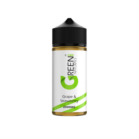 Green Naturals 2000mg CBD Vaping Liquid 100ml (50PG/50VG)