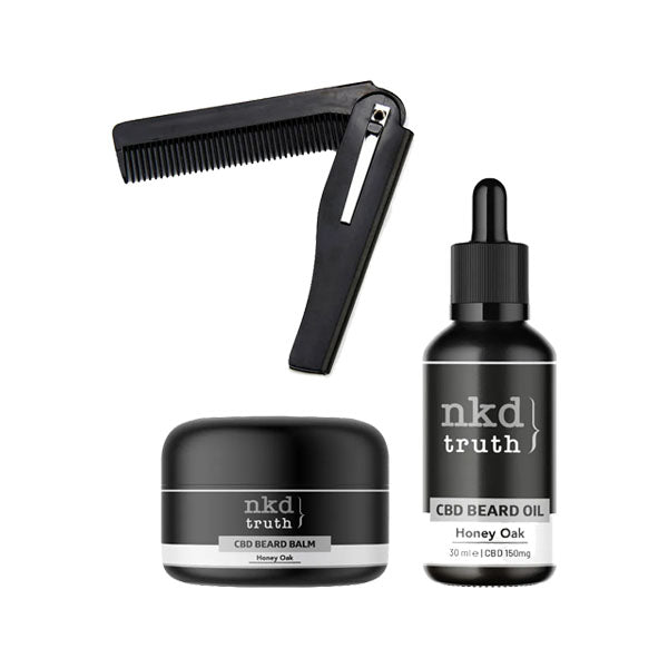 NKD CBD Infused Oil Balm & Comb Gift Set