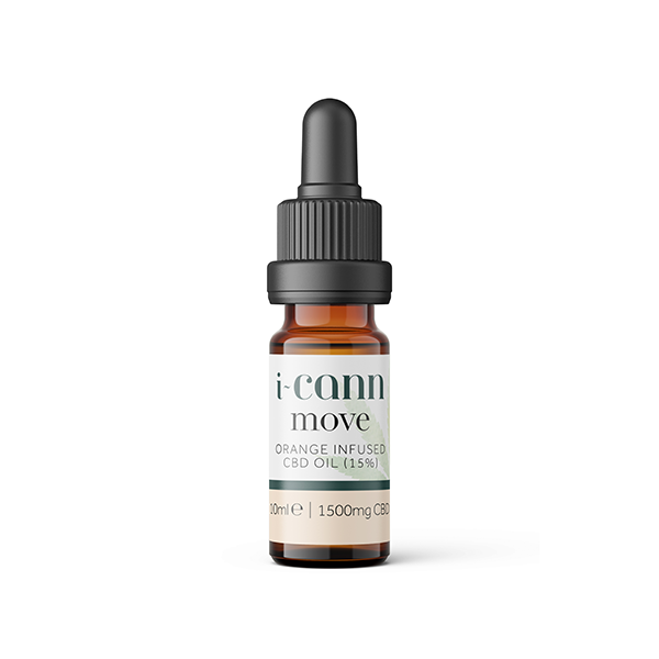 i-Cann Move 15% Orange Infused CBD Oil - 10ml