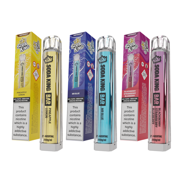 20mg Soda King Bar Disposable Vape Device 600 Puffs