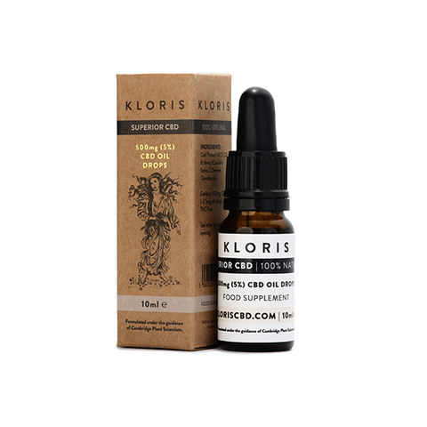 Kloris 500mg (5%) CBD Oil Drops - 10ml