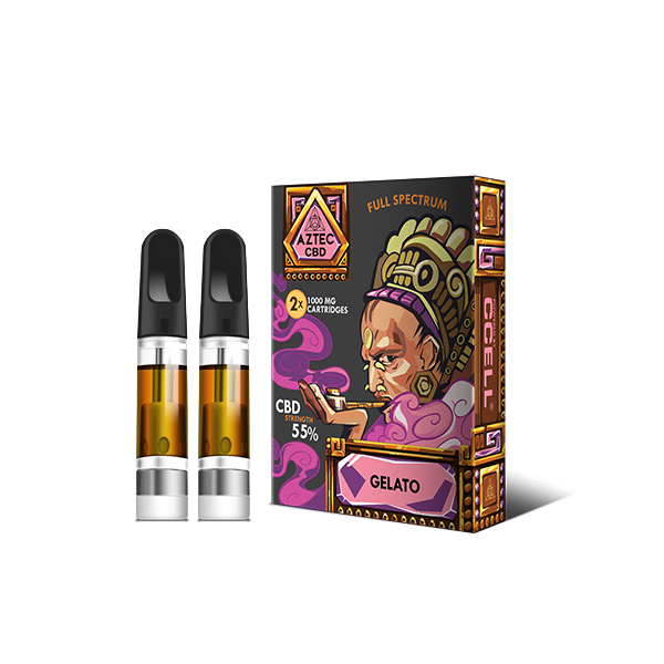 Aztec CBD 2 x 1000mg Cartridge Kit - 1ml