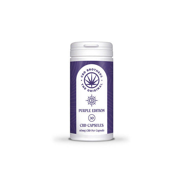 CBD Brothers Purple Edition 1200mg CBD/CBDA Vegan Capsules - 30 Caps