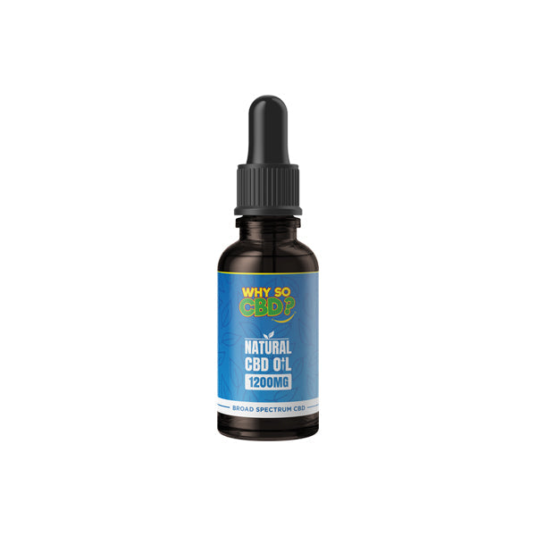 Why So CBD? 1200mg Broad Spectrum CBD Natural Oil - 30ml