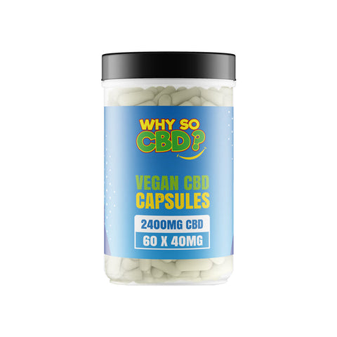 Why So CBD? 2400mg CBD Vegan Capsules - 60 Caps