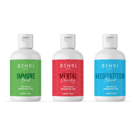 Sensi CBD 100mg CBD Massage Oil - 100ml (BUY 1 GET 1 FREE)