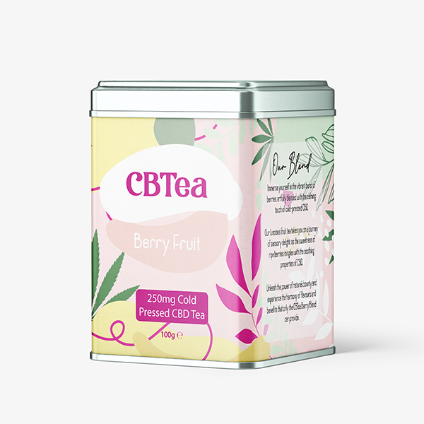 CBTea 250mg Cold Pressed Full Spectrum CBD Berry Fruit - 100g